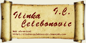 Ilinka Čelebonović vizit kartica